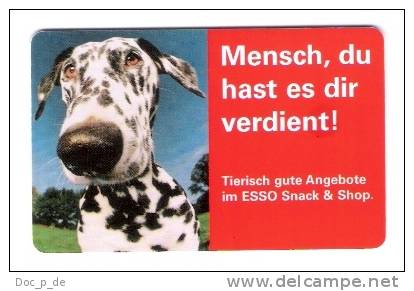 Germany - Sweet Dog - Hund - Dalmatiner - Esso - S 03/00 Chip Card - S-Series: Schalterserie Mit Fremdfirmenreklame