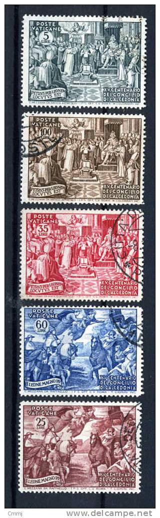 1951 - VATICANO - VATIKAN - VATICAN - VATICAAN - Sass. Nr. 149/53 - Stamps Used - Ongebruikt