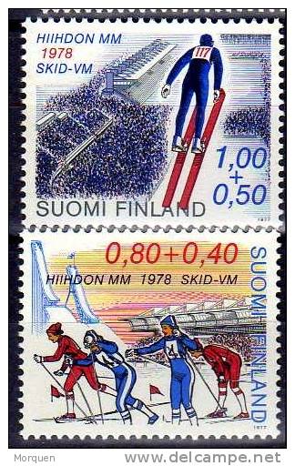 Lupa 14. Finlandia Tema Deportes  Invierno Num. 780-1 ** - Invierno