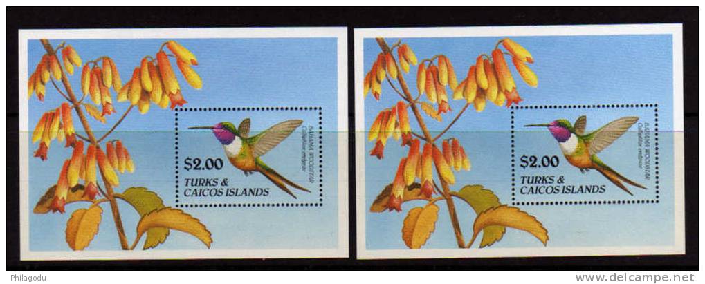 Turks Et Caiques 1990, Oiseau Indigène++ BF95 Neuf Sans Charnière ++ Postfrich ++ Mint N.H - Kolibries