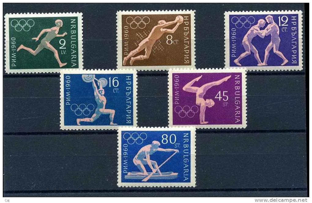 Bulgarie  :  Yv  1024-29  **  JO Rome - Unused Stamps