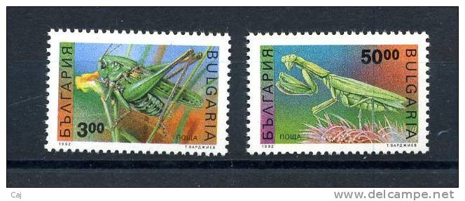 Bulgarie  :  Yv  3467A-B  **  Insectes - Unused Stamps