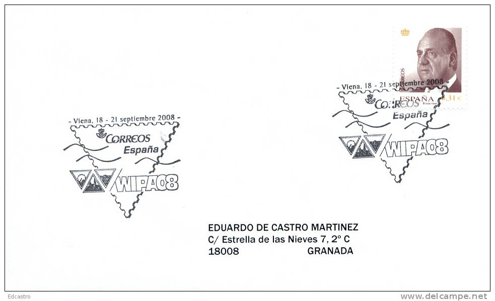 SPAIN 2008. SPECIAL POSTMARK.  WIPA 08. WIEN. AUSTRIA - Non Classificati