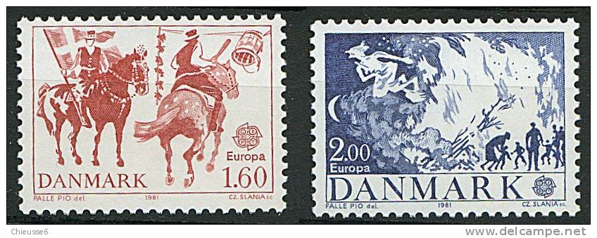 Danemark ** N° 733 / 734 - Europa 1981 - Ungebraucht