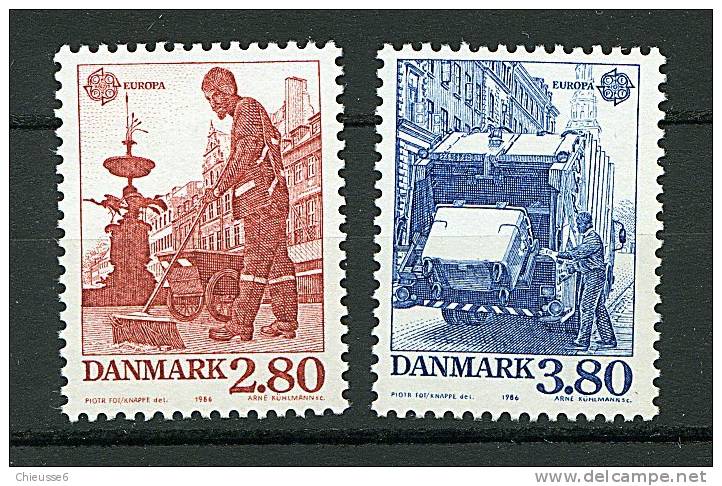 Danemark ** N° 881/882 - Europa 1986 - Unused Stamps