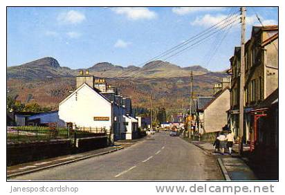 MAIN STREET KILLIN - & Craig Na Chailleach Range O Mountains. - PERTHSHIRE - Scotland - Perthshire