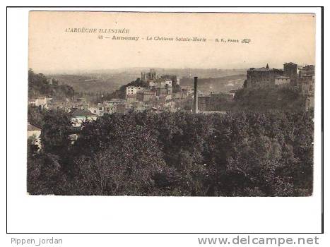 07 ANNONAY *  Le Chateau Sainte Marie - L'Ardeche Illustrée * Belle CPA - Annonay