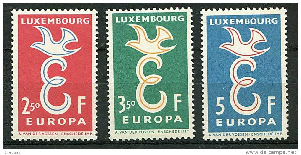 Luxembourg * N° 548 à 551 - Europa 1958 - Gebruikt