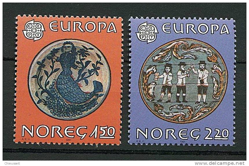 Norvège ** N° 792/793 - Europa 1981 - Unused Stamps