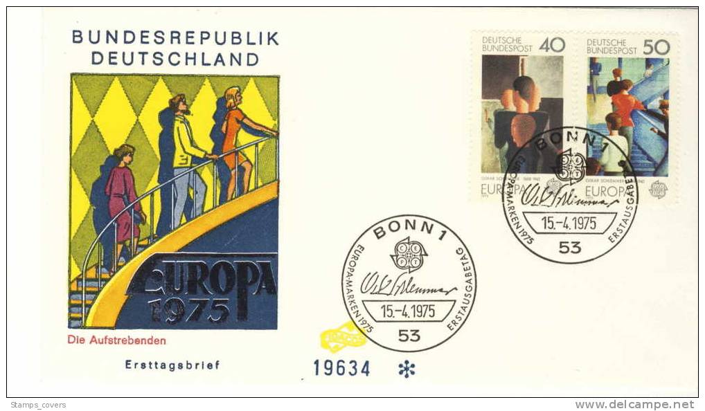 BUND FDC MICHEL 840/41 EUROPA 1975 - 1975