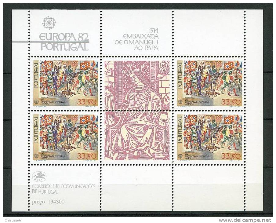 (CL 45 B) Portugal ** Bloc  N° 36 -  Europa 1982 - Ungebraucht