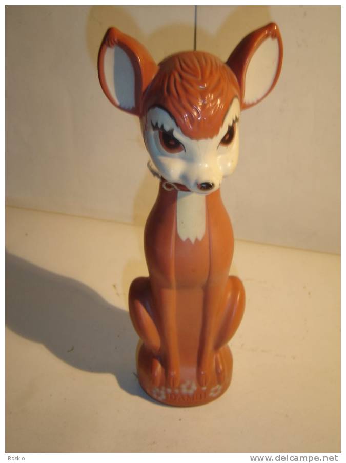 JOUET ANCIEN / BAMBI  BAIN MOUSSANT COLGATE 1960 / TRES BEL ETAT - Disney