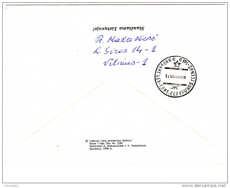 LIETUVA Entier Postal De VILNIUS - Postwaardestukken