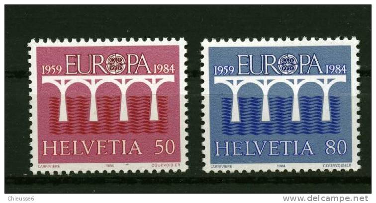 Suisse** N° 1199 - 1200 - Europa 1984 - - Neufs