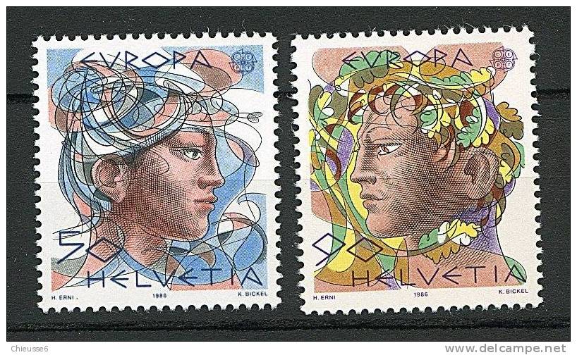 Suisse** N° 1244/1245 - Europa 1986 - - Neufs