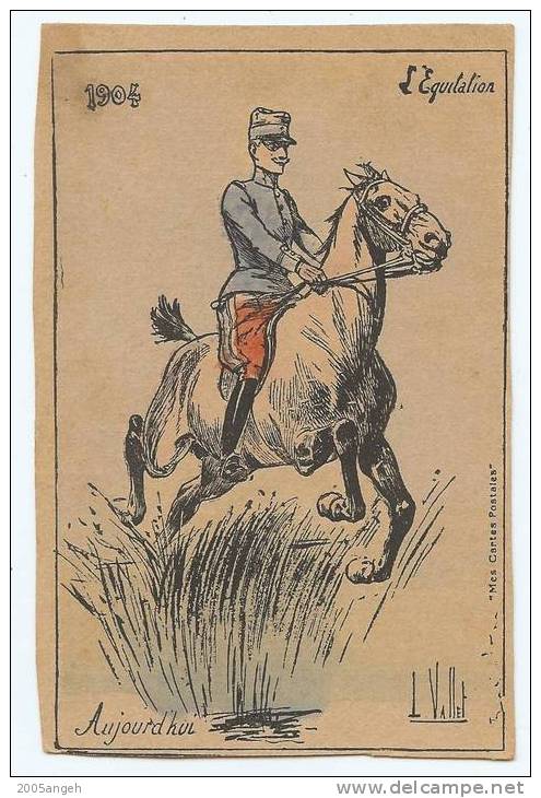 L.Vallet - 1904  L'Equitation - Aujourd' Hui - Mes Cartes Postales. - Vallet, L.