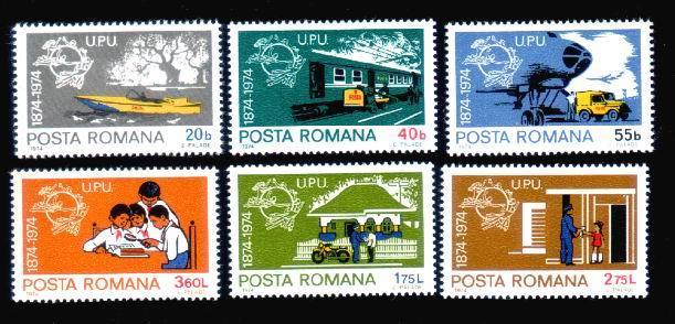 Romania  Yvert 2838/2843 Mint **.. - U.P.U.