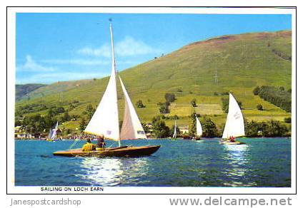 SAILING ON LOCH EARN - Perthshire - SCOTLAND - Perthshire