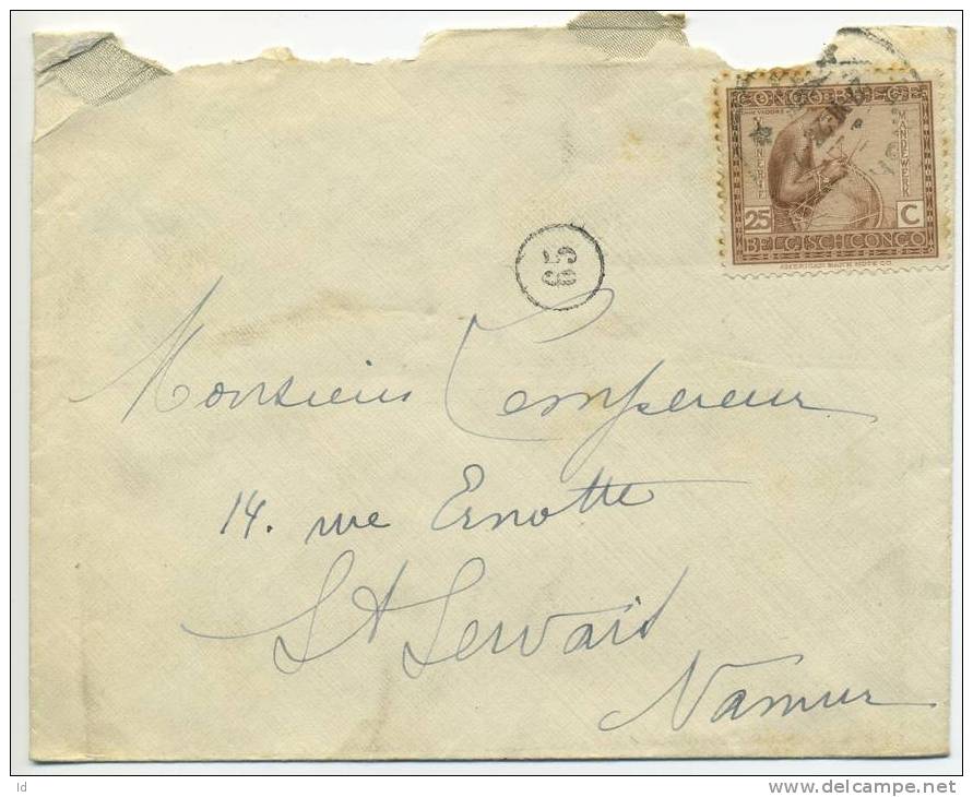 19??, LETTRE DE KINSHASA VERS NAMUR - Storia Postale