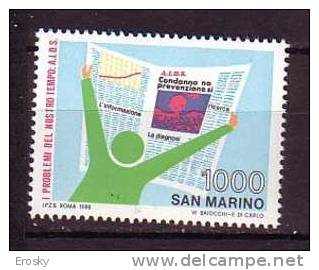 Y7683 - SAN MARINO Ss N°1242 - SAINT-MARIN Yv N°1192 ** AIDS SIDA - Nuovi