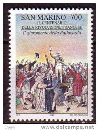 Y7700 - SAN MARINO Ss N°1262 - SAINT-MARIN Yv N°1215 ** REVOLUTION FRANCAISE - Unused Stamps