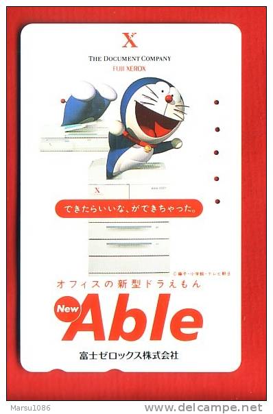 Japan Japon  Telefonkarte Phonecard -  Comic Comics  Manga  Cartoons  Anime  Animate   Doraemon - Comics
