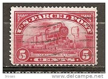 Etats-Unis USA 1913 Train Parcel Post Obl - Paquetes & Encomiendas