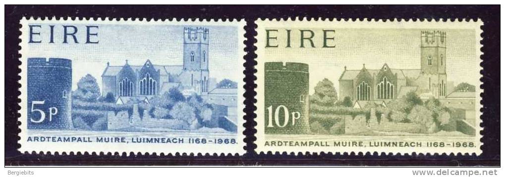 1968 Ireland  Complete Set Of St Mary´s Cathedral Stamps MNH - Unused Stamps