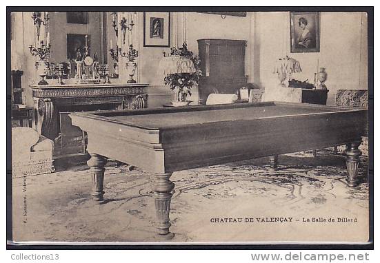 JEUX - Salle De Billard Du Château De Valençay - Autres & Non Classés