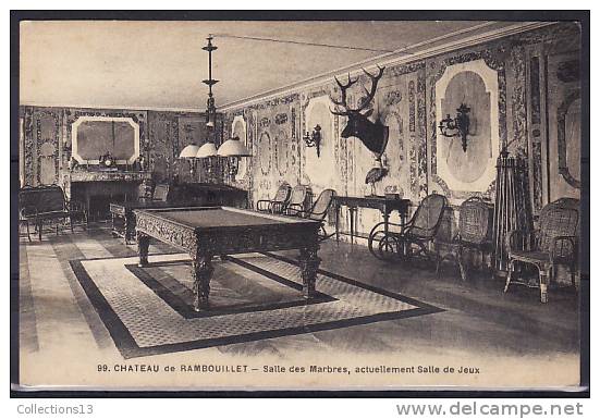 JEUX - Salle Des Marbres, Actuellement Salle De Jeux Du Château De Rambouillet - Andere & Zonder Classificatie