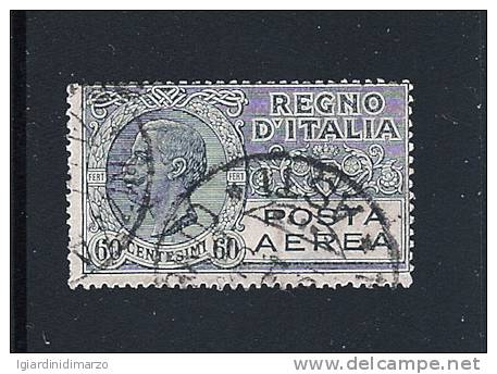 REGNO D'ITALIA -1926/28 - Emissione POSTA AEREA - Valore Usato Da 60 C. Grigio - In Buone Condizioni. - Airmail