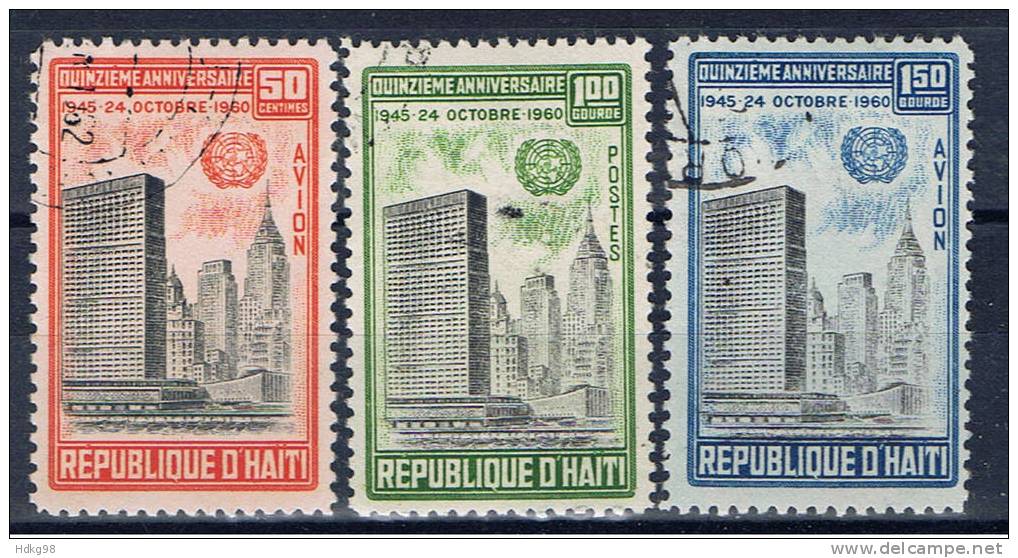 RH Haiti 1960 Mi 645-47 UNO - Haiti