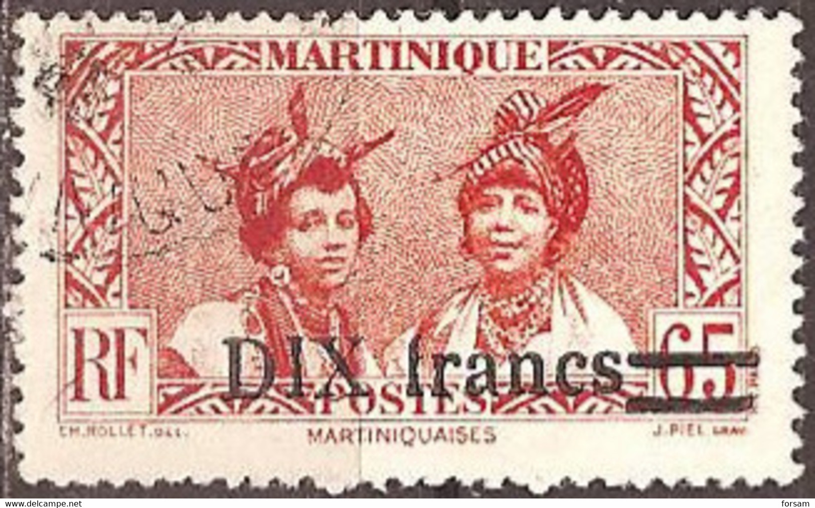 MARTINIQUE..1945/46..Michel # 230...used. - Gebraucht