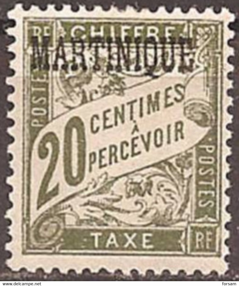 MARTINIQUE..1927..Michel # 3...MLH...Portomarken. - Ongebruikt