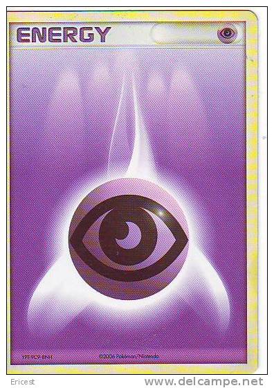 - ENERGY - CARTE POKEMON ENERGY VIOLETTE YPT-9C9-8NH 2006/POKEMON/NINTENDO BON ETAT - Andere & Zonder Classificatie