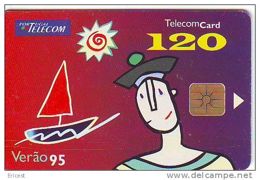 PORTUGAL TELECOM CARD 120 VERAO 95 ETAT COURANT - Portugal