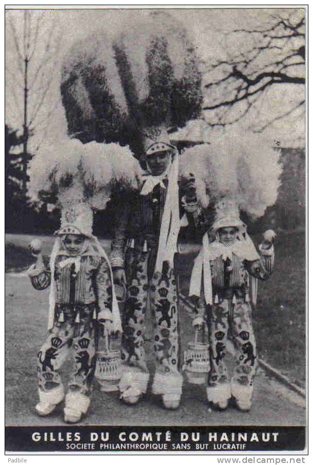 Carte Postale Belgique Binche Les  Gilles Carnaval  Trés Beau Plan - Binche