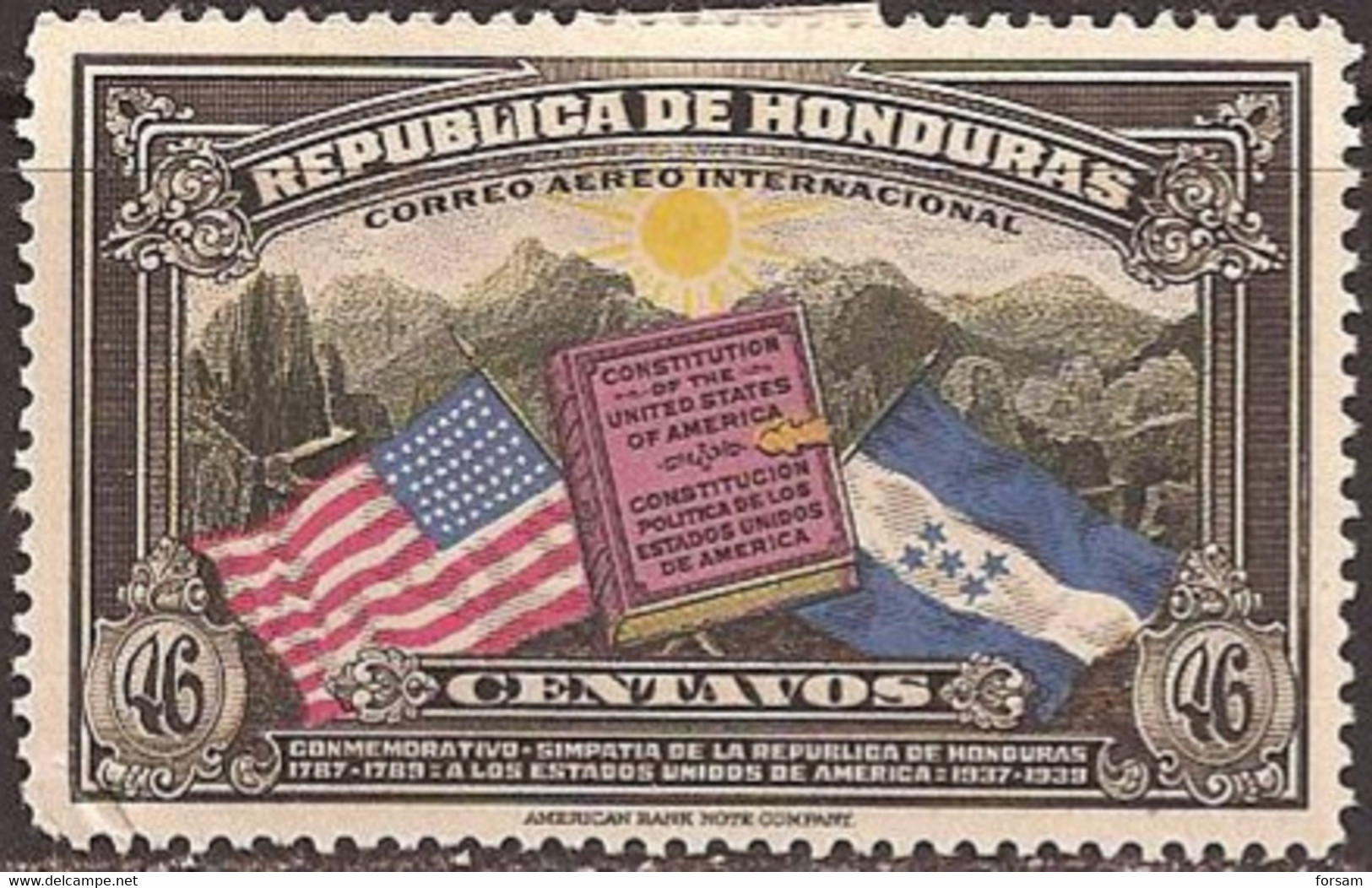 HONDURAS..1937..Michel # 347...MLH. - Honduras