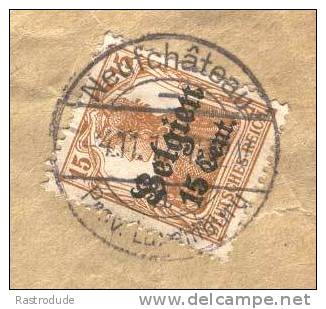 1917 Deutsche Besetzung - 15c Brief Gebraucht  Mit Zensur Neufchateau - OC26/37 Etappengebiet