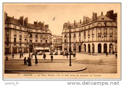 CPA - NANTES - LA PLACE GRASLIN VERS LE SUD PRISE DU PERISTYLE DU THEATRE - 17 - ANIMEE - F. CHAPEAU - Nantes