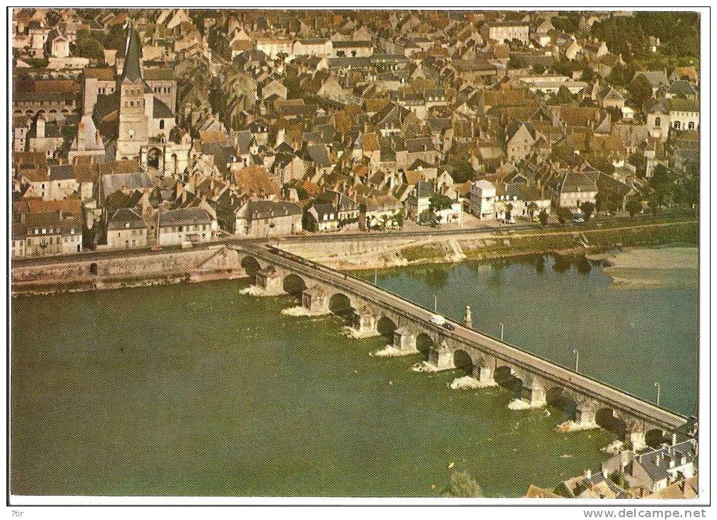 LA CHARITE SUR LOIRE Vue Aérienne, Le Pont Sur La Loire - La Charité Sur Loire