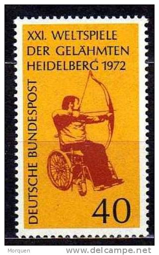 Lupa 48 .ALEMANIA FEDERAL Tema Deportes Tiro Con Arco. Num 579 ** - Tir à L'Arc