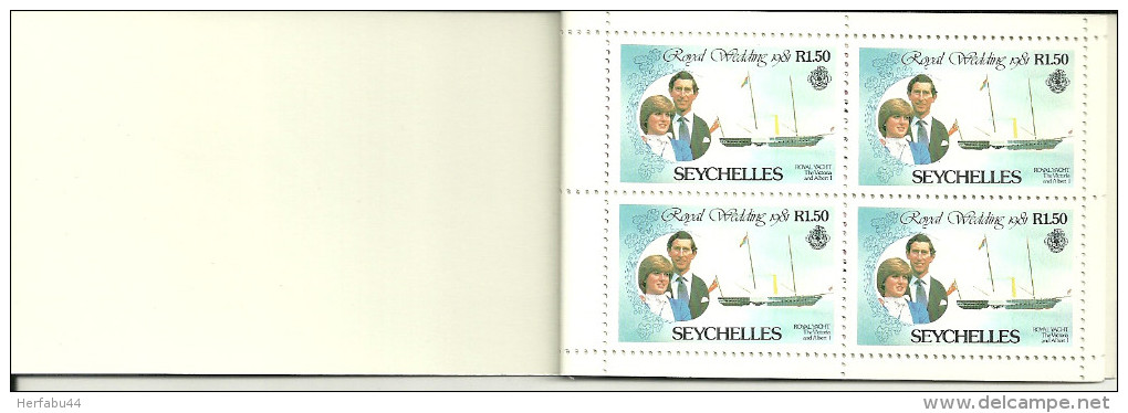 Seychelles   Royal Wedding Bklt. Pane Of 10 MNH** - Seychelles (1976-...)