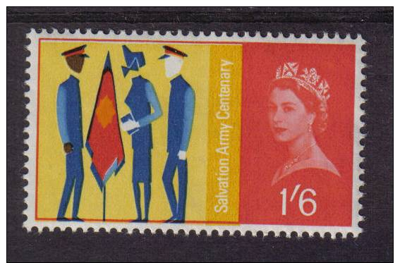 GB 1965 SG666 1s 6d PREMIUM UNMOUNTED MINT NEVER HINGED QEII MNH 1/6 SALVATION ARMY RELIGION SUPURB QUALITY - Non Classificati