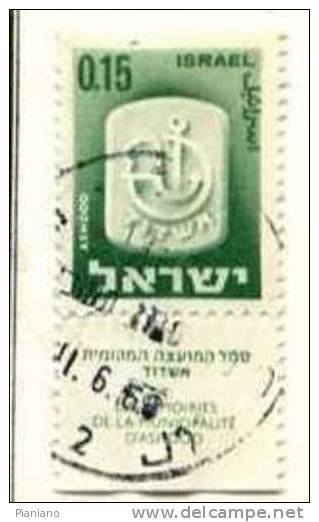 PIA - ISRAELE - 1965-67 : Stemma Della Città Di Ashodod - (Yv 278) - Oblitérés (avec Tabs)