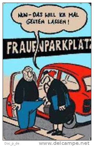 Germany - Deutschland - PD 14/00 - Humor 2 - Frauenparkplatz - Comic - 12DM - P & PD-Series: Schalterkarten Der Dt. Telekom