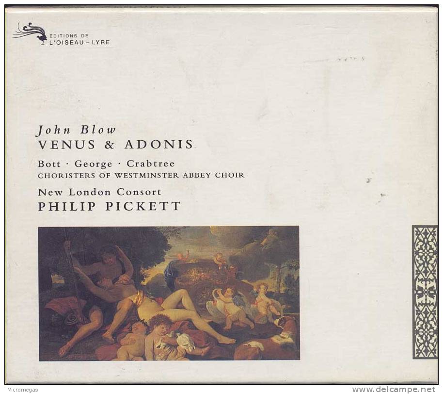 Blow : Venus & Adonis, Pickett - Opera / Operette
