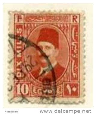 PIA - EGITTO - 1927-32 : Re Fuad 1°   - (Yv 123a) - Used Stamps