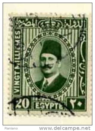 PIA - EGITTO - 1927-32 : Re Fuad 1°   - (Yv 125) - Used Stamps