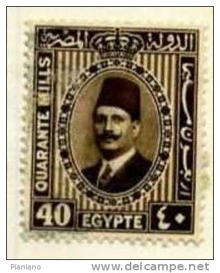 PIA - EGITTO - 1927-32 : Re Fuad 1°   - (Yv 125B) - Used Stamps